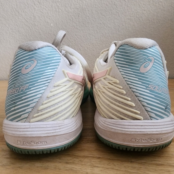 Asics Womens Solution Speed FF 2 Running Shoes White Frosted Rose Size 8.5 - Picture 4 of 12